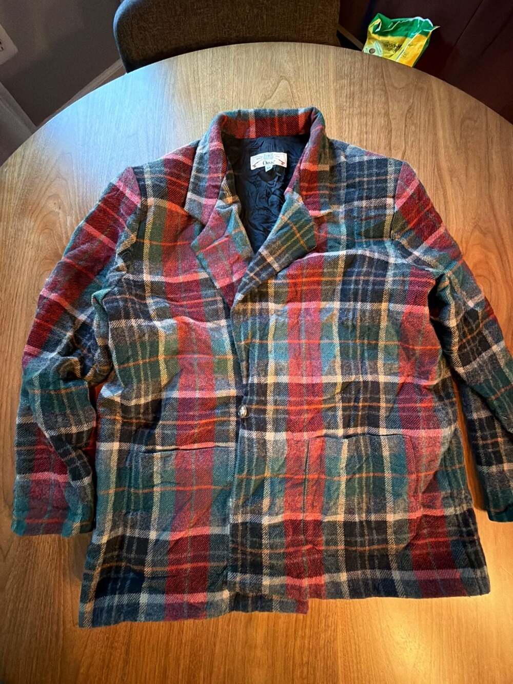 Orvis Plaid Blazer Size XL Multicolor Wool Blend Sport Coat Jacket